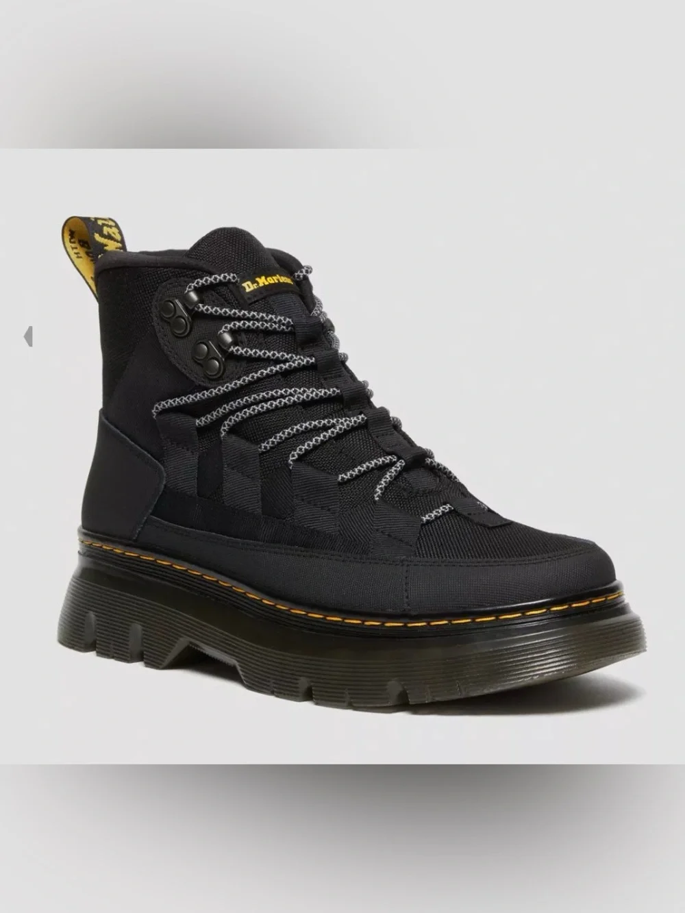 Dr Martens Boury Utility Tactical Boots-All Black. Size: Men 10/Women 11/EU 43